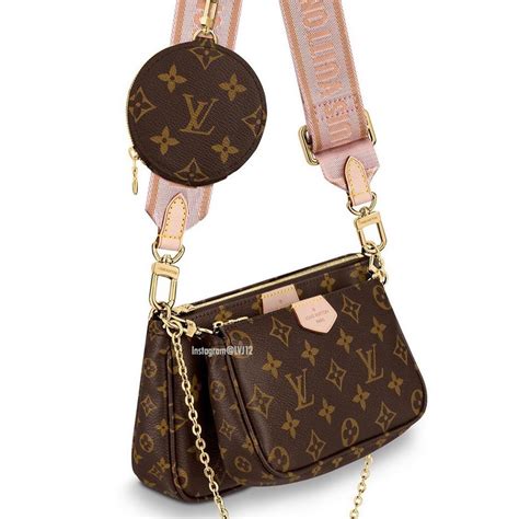 louis vuitton 3 piece bag brown strap